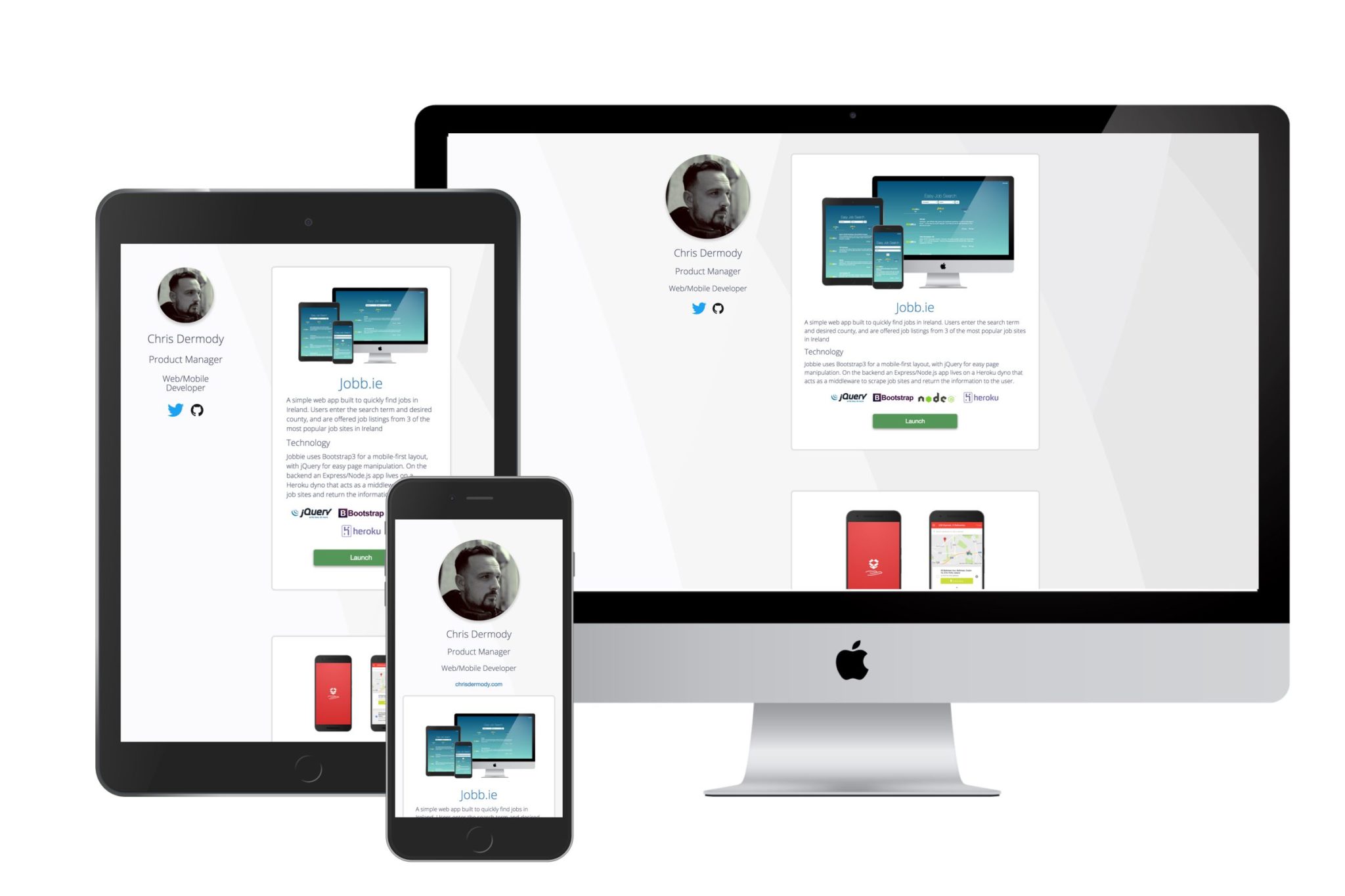 Free Web Developer Portfolio templates - 3 layouts to choose from